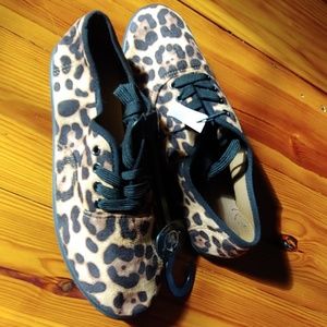 NWT Leopard Print Sneakers